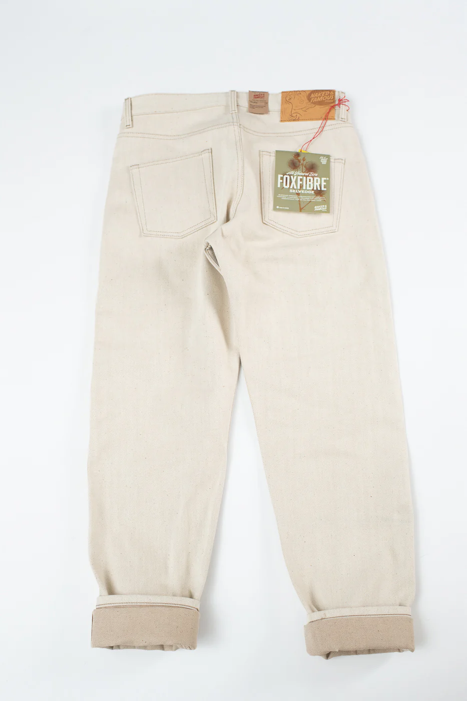 13.6oz - All Natural Ecru Foxfibre® Selvedge - Easy Guy - Image 6
