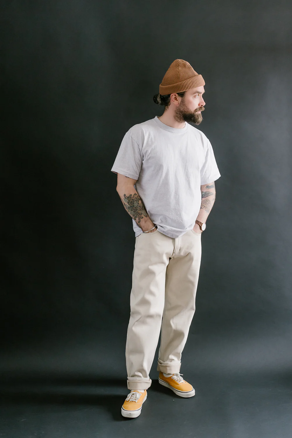 13.6oz - All Natural Ecru Foxfibre® Selvedge - Easy Guy - Image 8