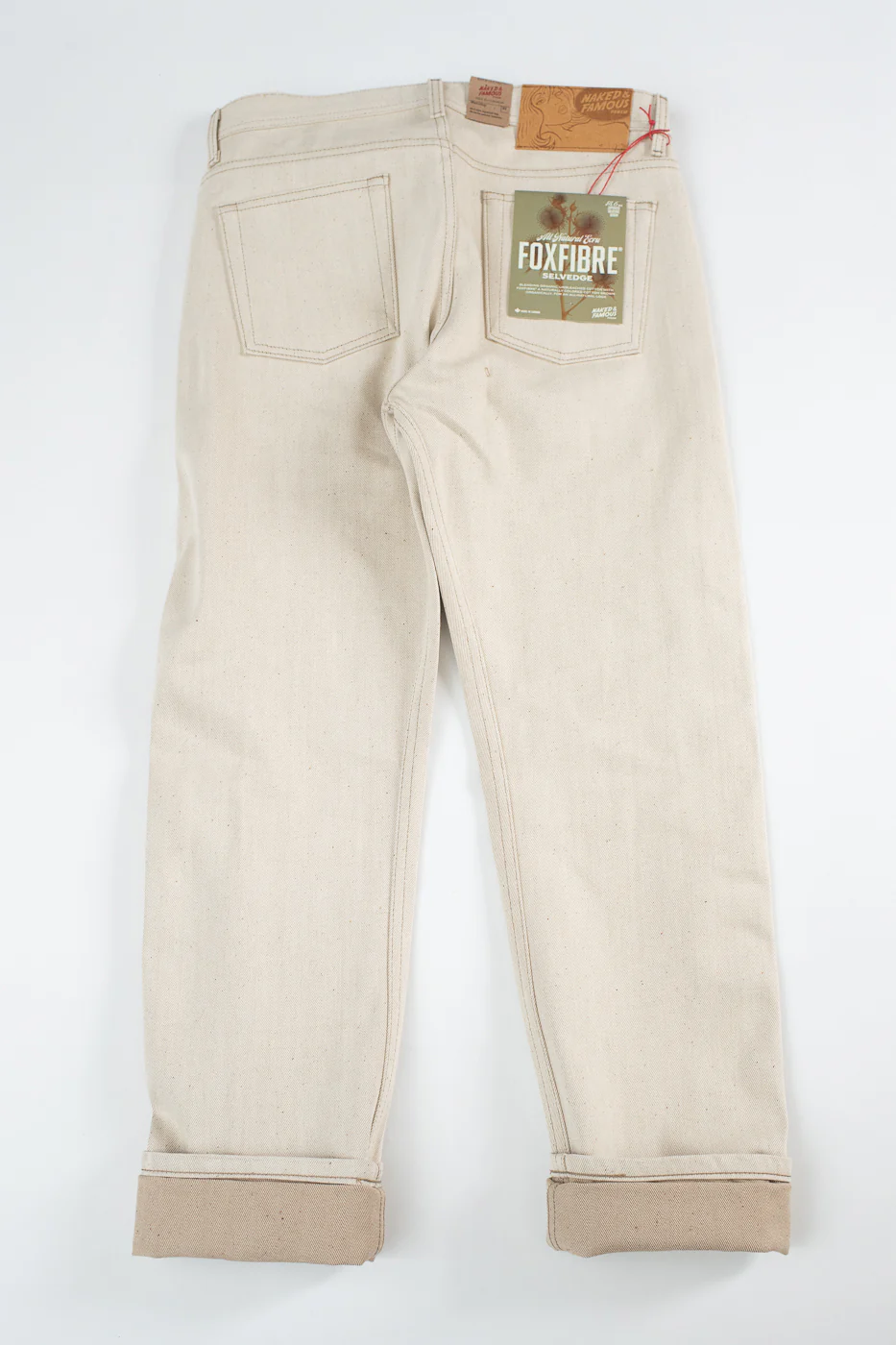 13.6oz - All Natural Ecru Foxfibre® Selvedge - Weird Guy - Image 6