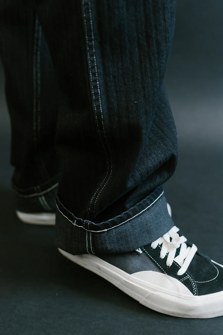 1301-HBB - Army Pants Herringbone Denim - Black - Image 22
