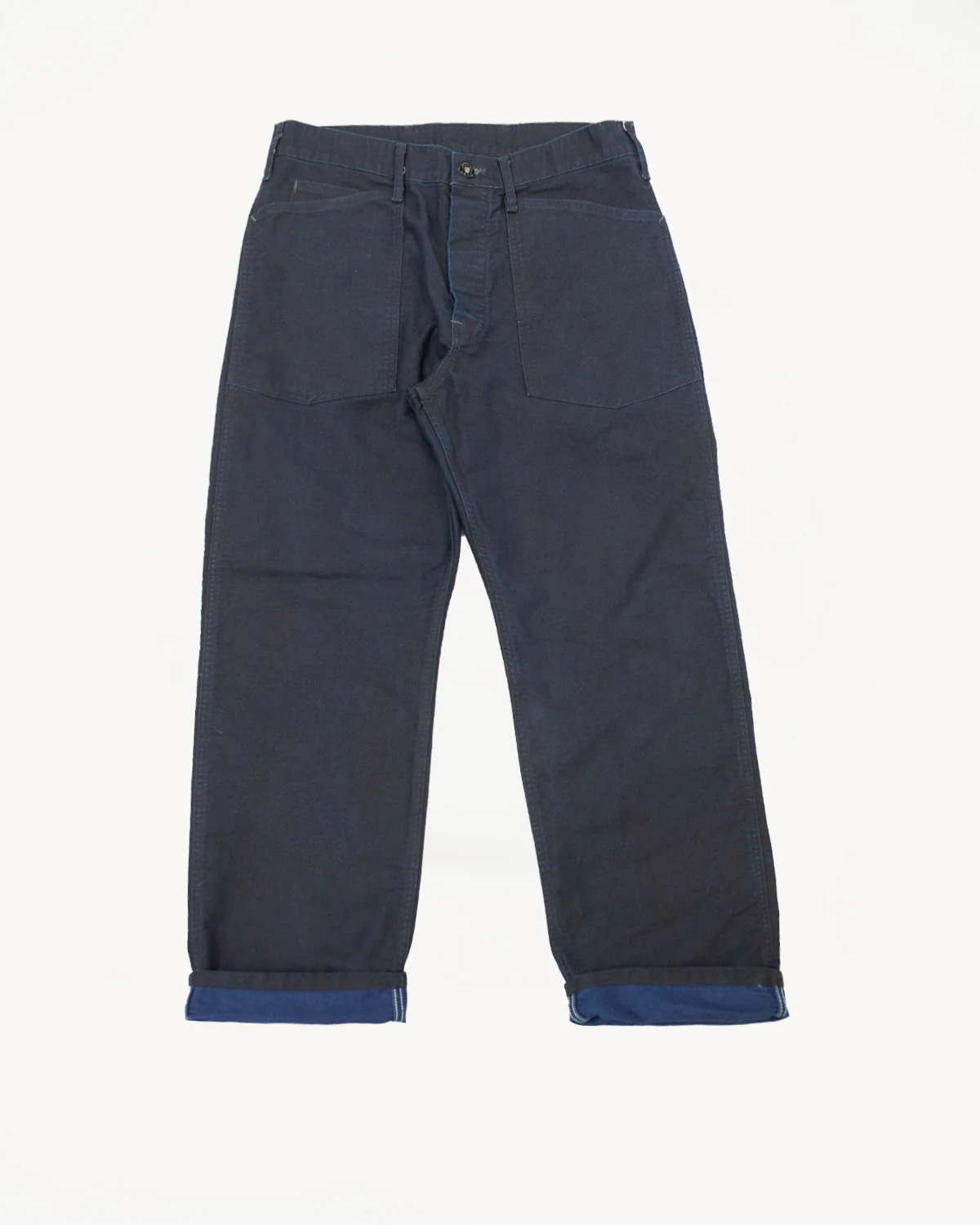 1301-MBI - Army Pants Moleskin - Black Indigo