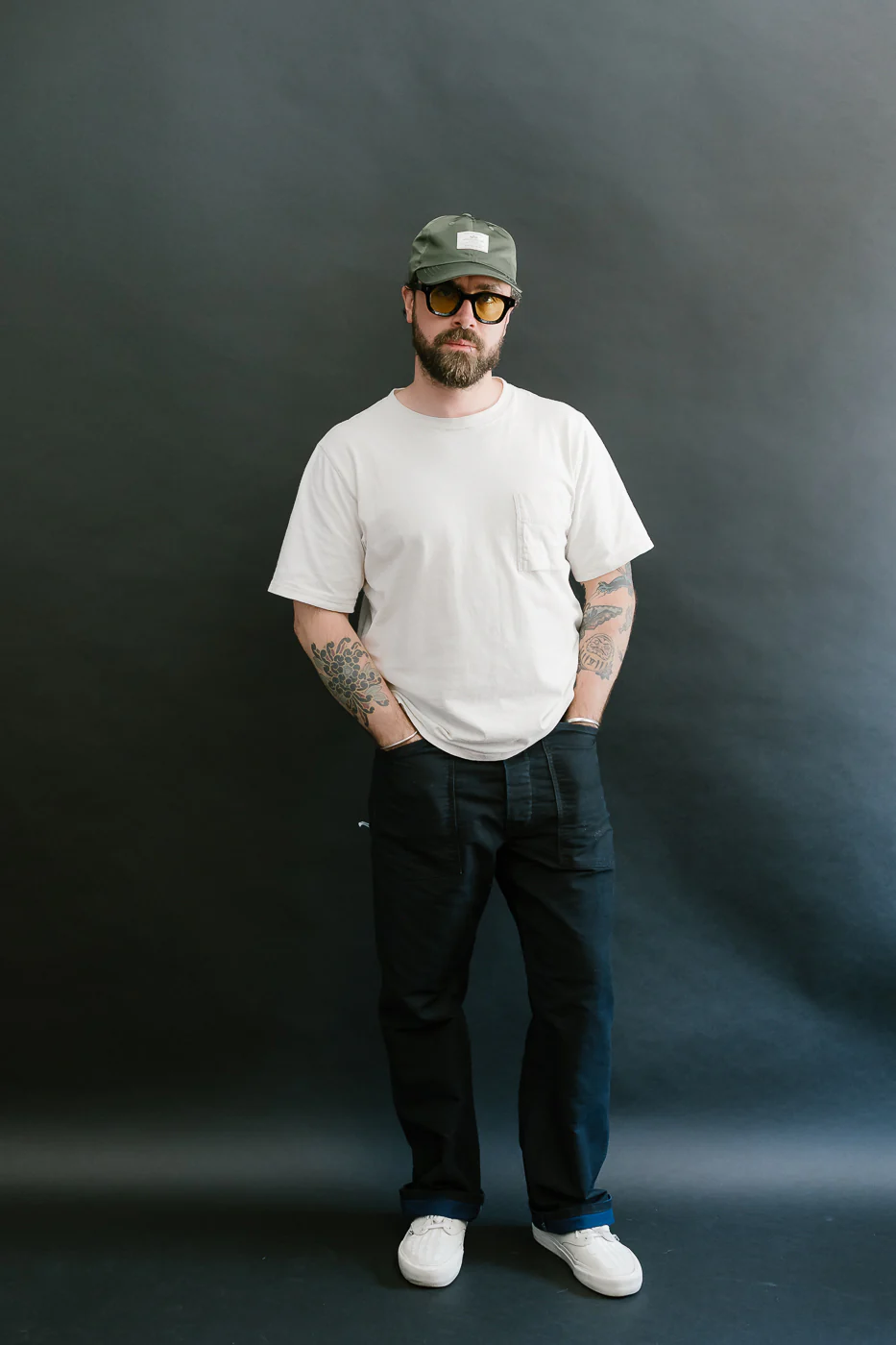 1301-MBI - Army Pants Moleskin - Black Indigo - Image 11