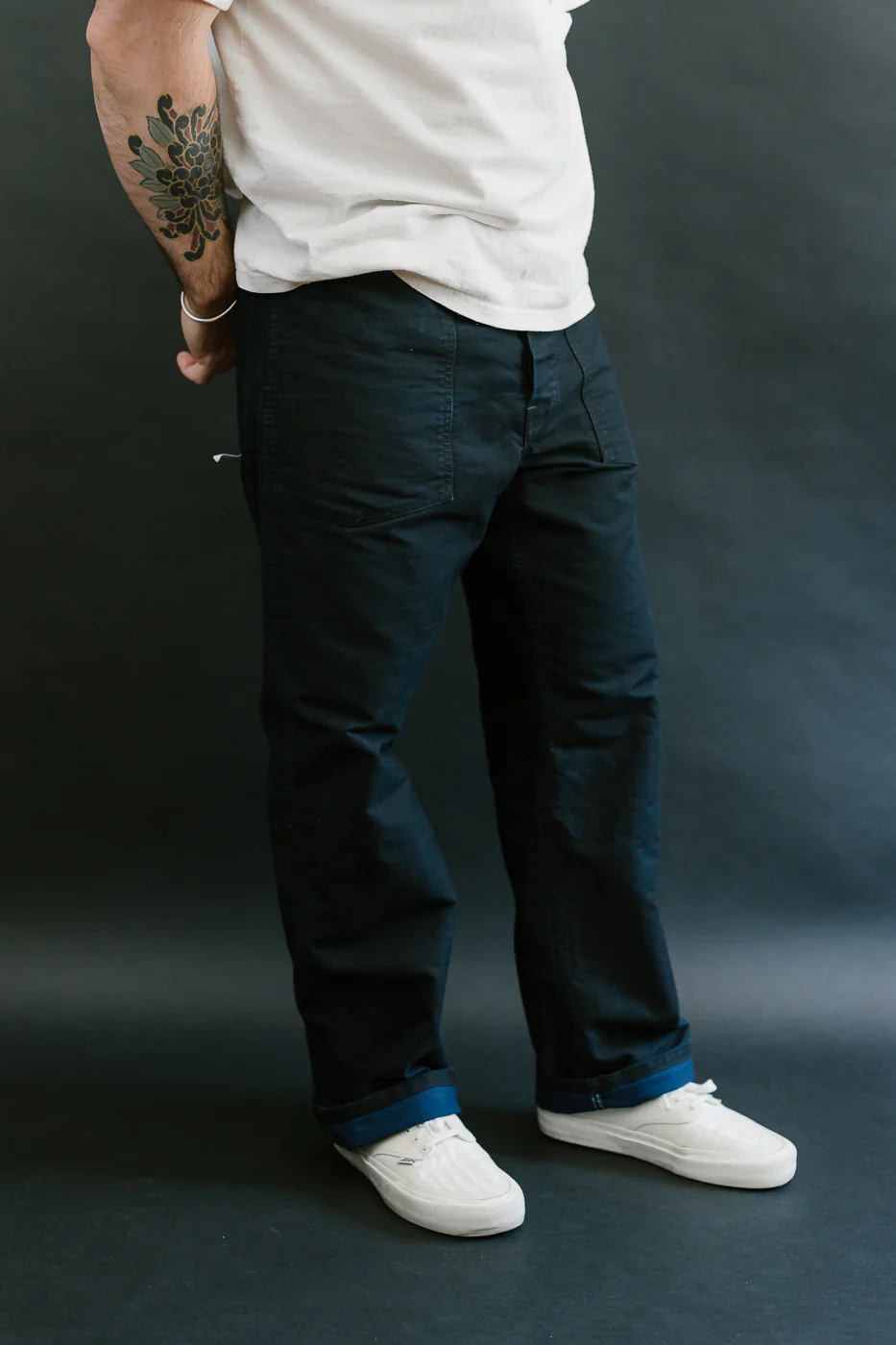 1301-MBI - Army Pants Moleskin - Black Indigo - Image 15