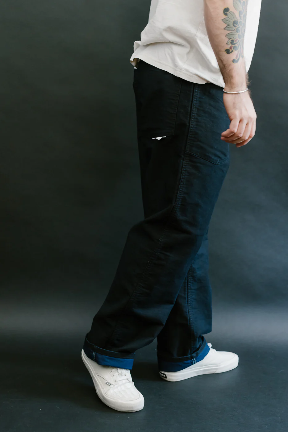 1301-MBI - Army Pants Moleskin - Black Indigo - Image 16