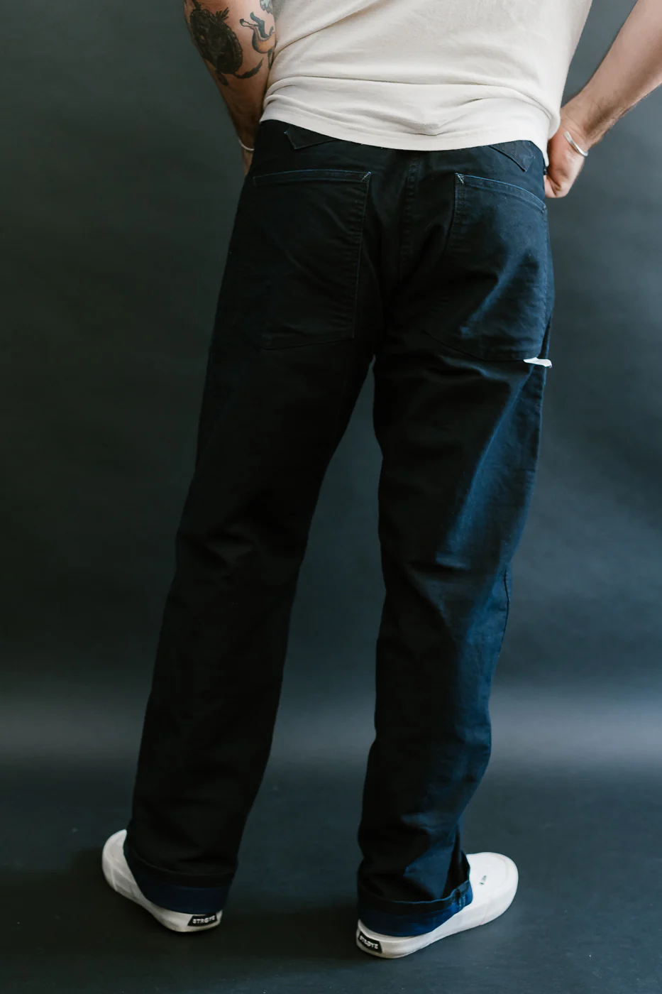 1301-MBI - Army Pants Moleskin - Black Indigo - Image 17
