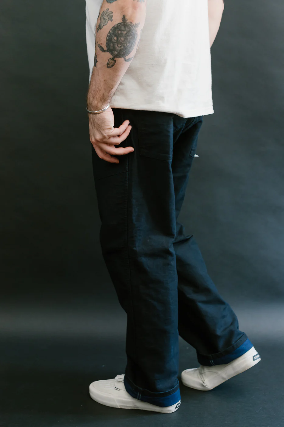 1301-MBI - Army Pants Moleskin - Black Indigo - Image 18