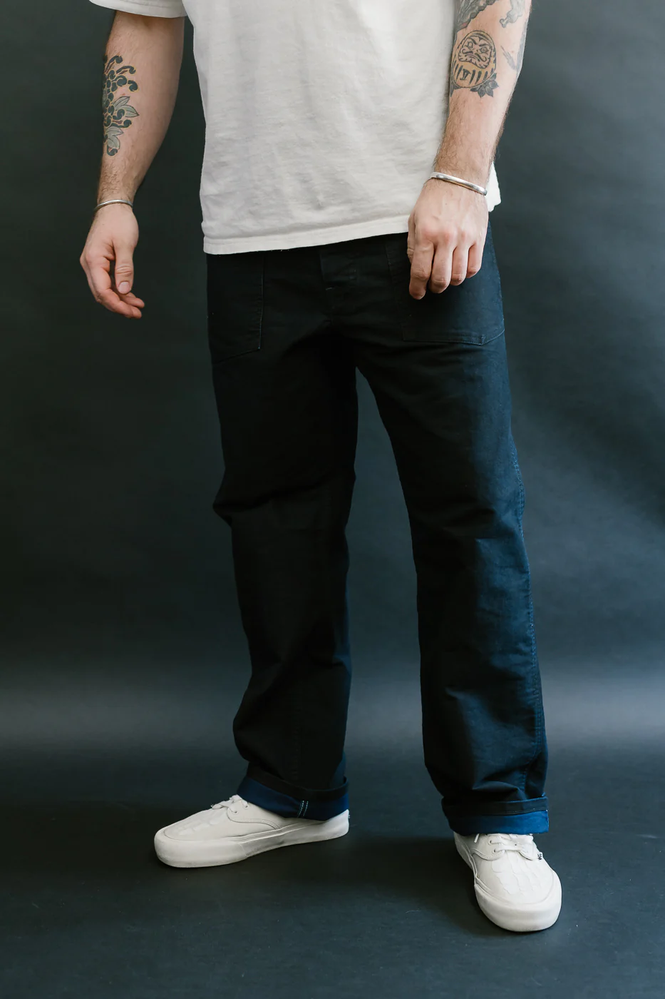 1301-MBI - Army Pants Moleskin - Black Indigo - Image 19