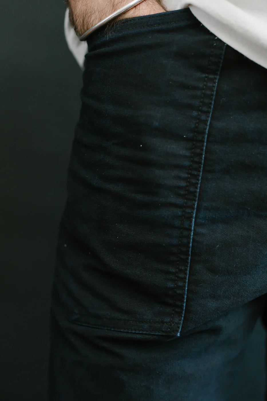 1301-MBI - Army Pants Moleskin - Black Indigo - Image 20