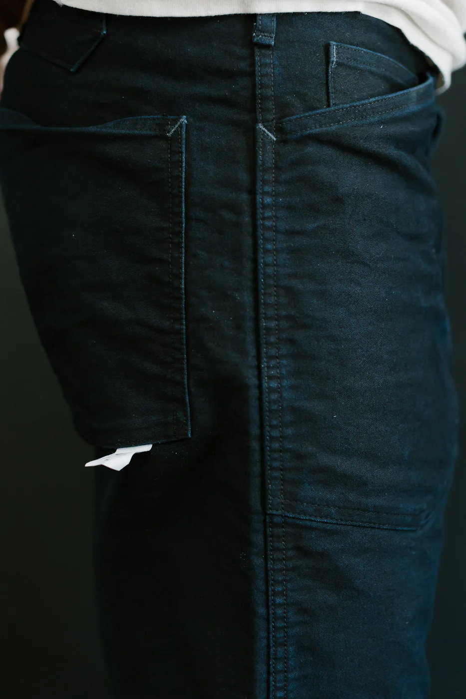 1301-MBI - Army Pants Moleskin - Black Indigo - Image 23