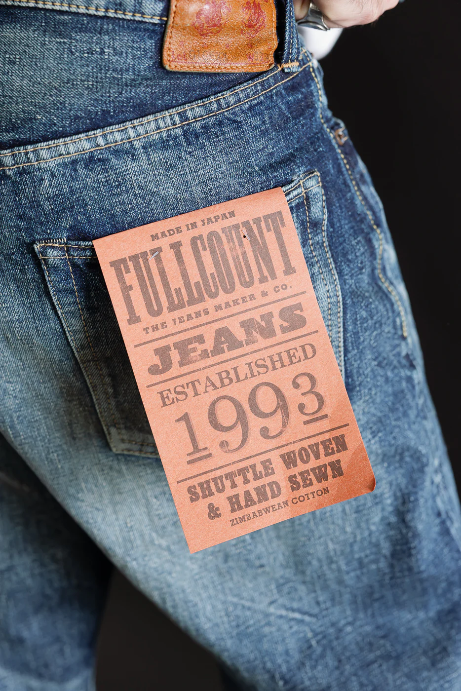 1345-0105 - "Fear of The Dark" Wide Denim - Hard Washed Indigo - Image 22