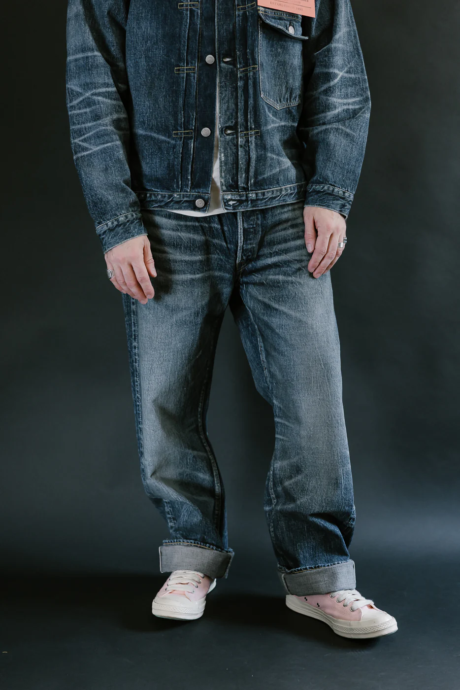 1353-S0105 - 13.7oz "More Than Just Fear" Selvedge Jeans - Wide Straight - Image 10