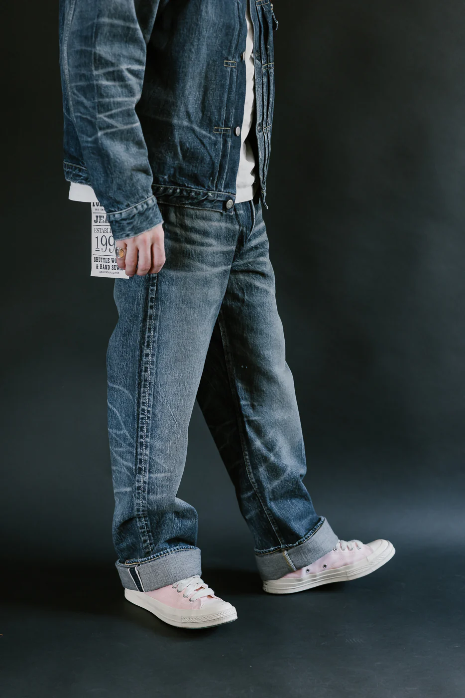 1353-S0105 - 13.7oz "More Than Just Fear" Selvedge Jeans - Wide Straight - Image 14
