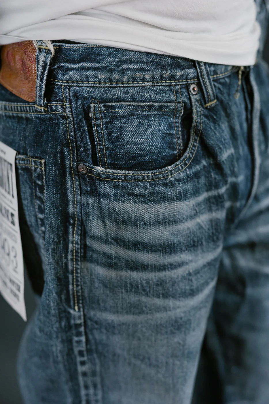 1353-S0105 - 13.7oz "More Than Just Fear" Selvedge Jeans - Wide Straight - Image 16