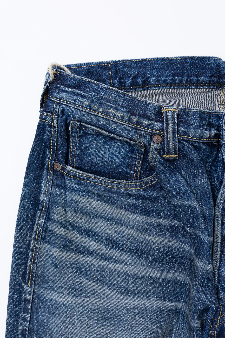 1353-S0105 - 13.7oz "More Than Just Fear" Selvedge Jeans - Wide Straight - Image 4