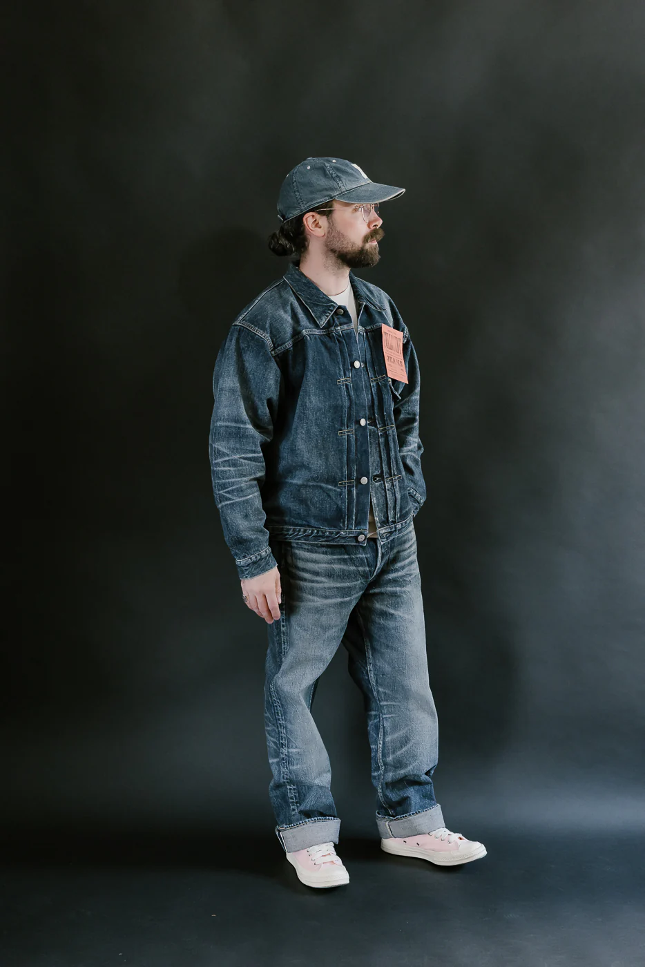 1353-S0105 - 13.7oz "More Than Just Fear" Selvedge Jeans - Wide Straight - Image 8
