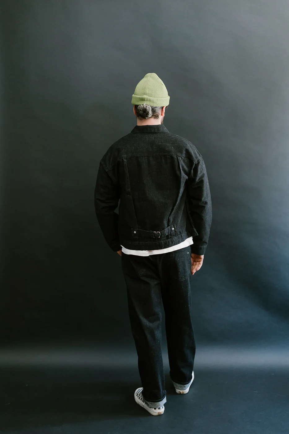1382-12DB - No. 1 Five Pocket Selvedge Denim - Black - Image 10