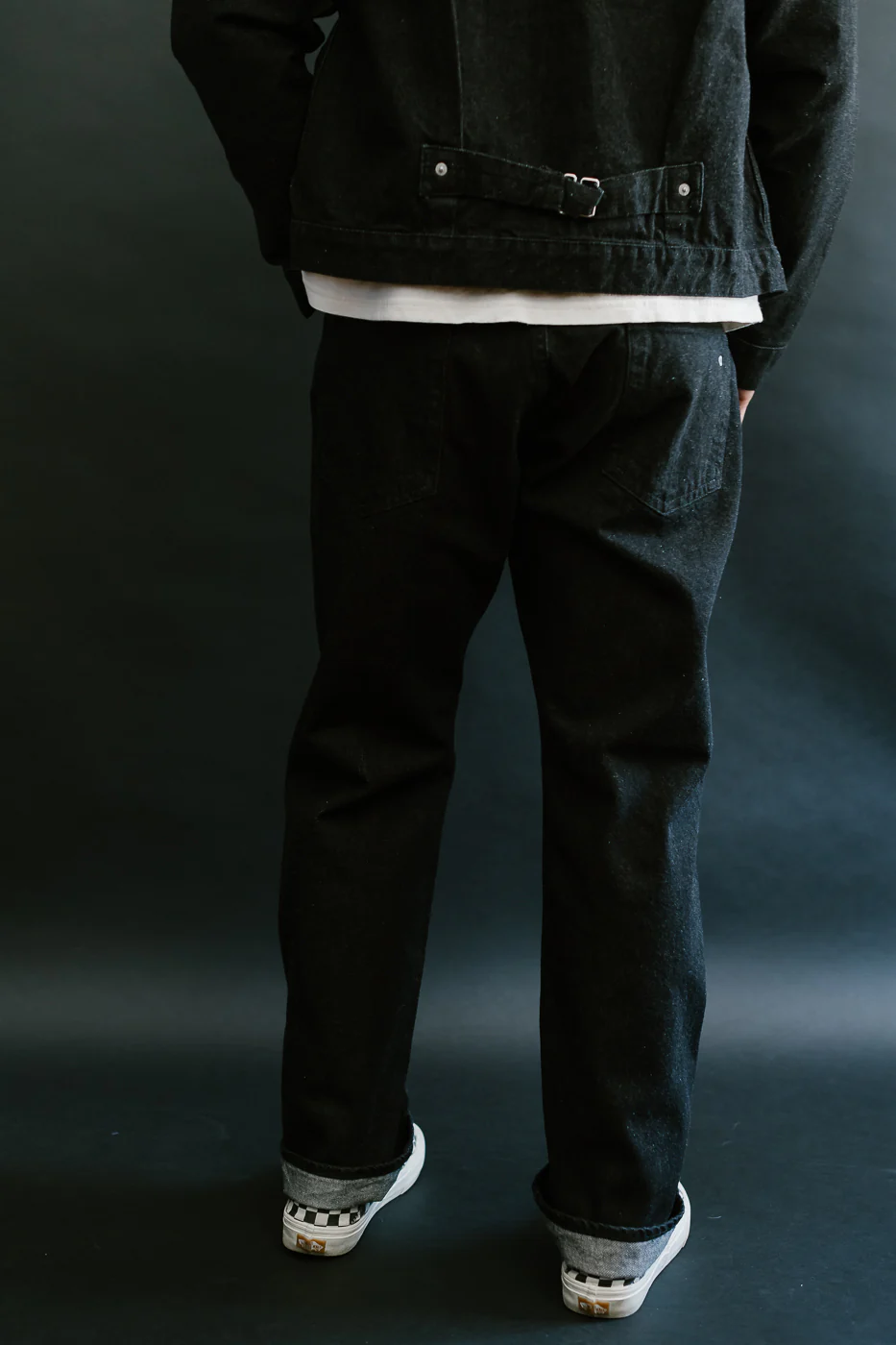1382-12DB - No. 1 Five Pocket Selvedge Denim - Black - Image 14