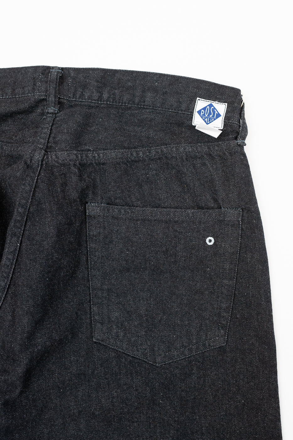 1382-12DB - No. 1 Five Pocket Selvedge Denim - Black - Image 3