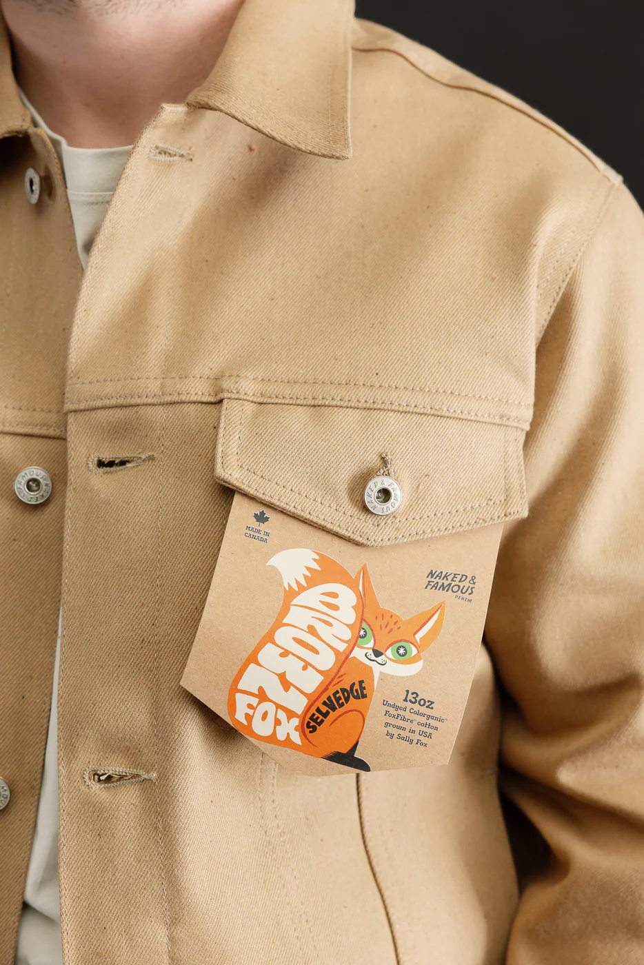 13oz - Brown Fox Selvedge - Denim Jacket - Image 16