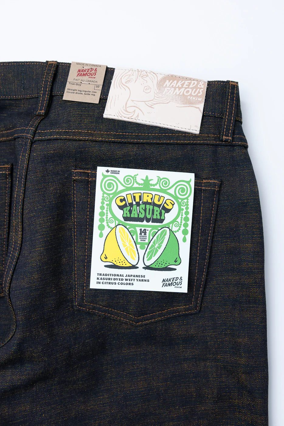 14oz - Citrus Kasuri Selvedge - True Guy - Image 2