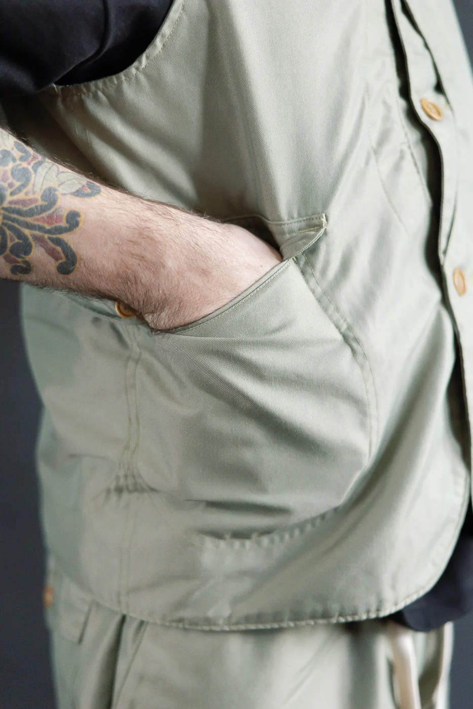 1512-FT - Royal Traveler Vest French Twill - Khaki - Image 18
