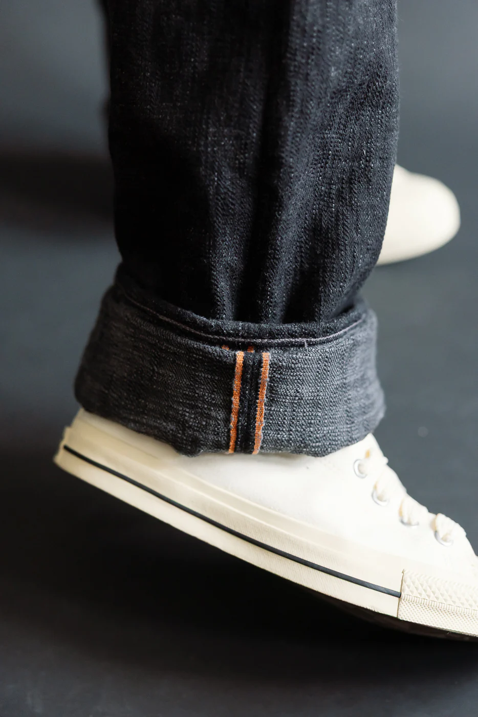 15oz Black Skein Dyed Selvedge Denim - Heritage Straight - Image 16