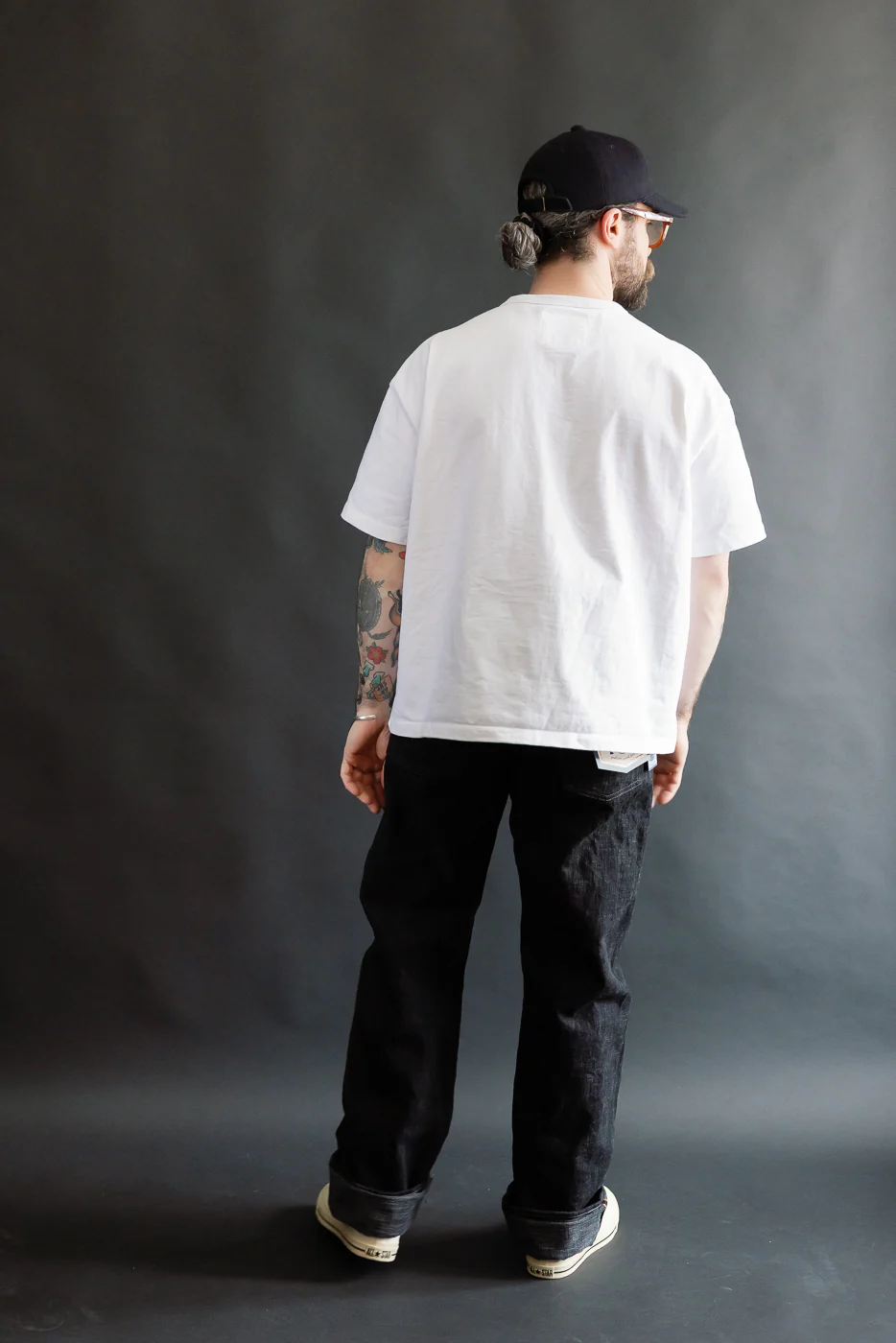 15oz Black Skein Dyed Selvedge Denim - Heritage Straight - Image 9