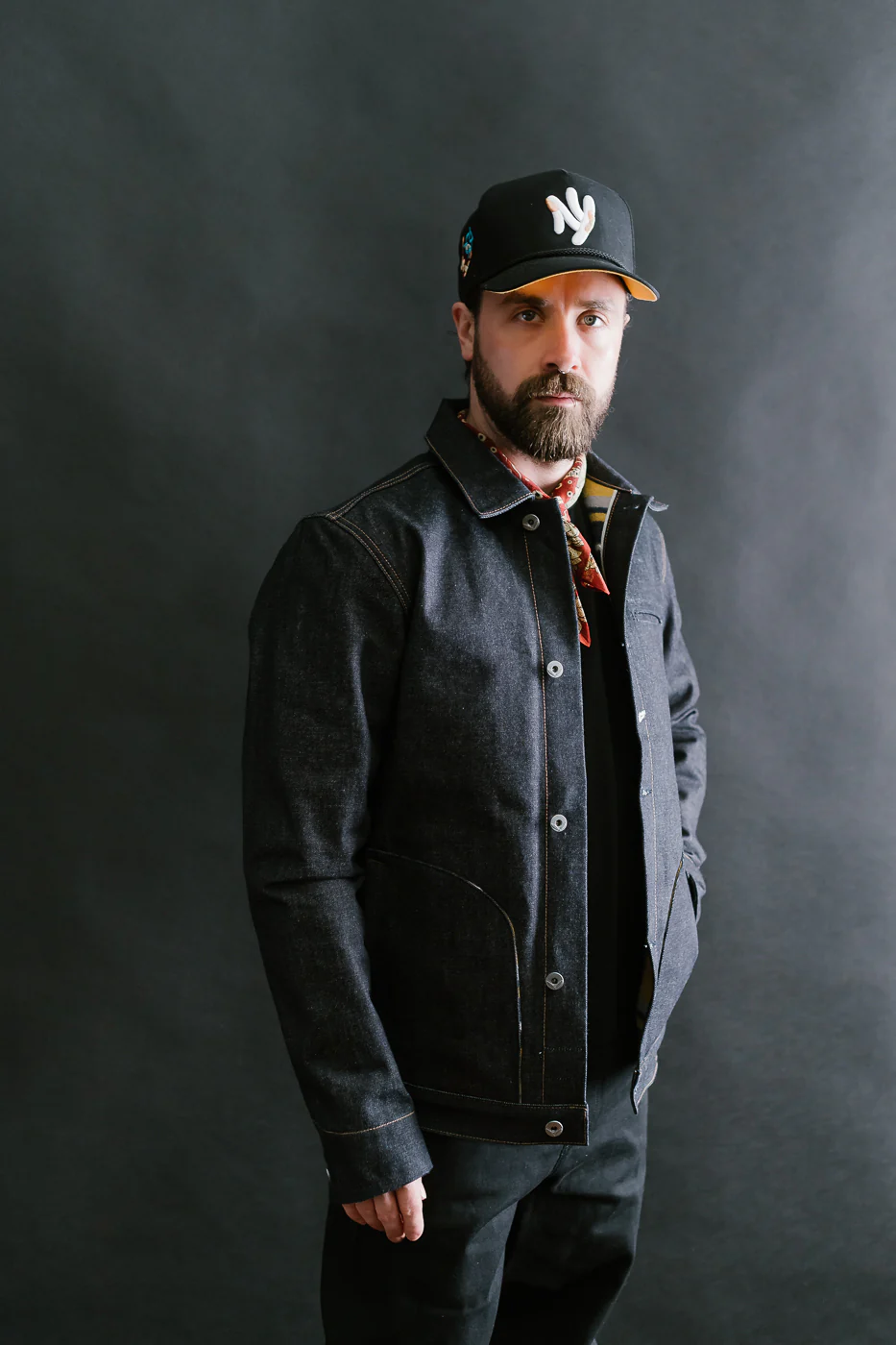 15oz Lined Selvedge Denim Supply Jacket - Indigo - Image 12