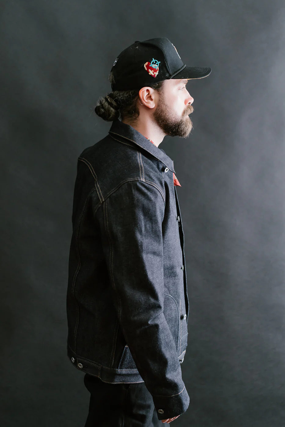 15oz Lined Selvedge Denim Supply Jacket - Indigo - Image 13
