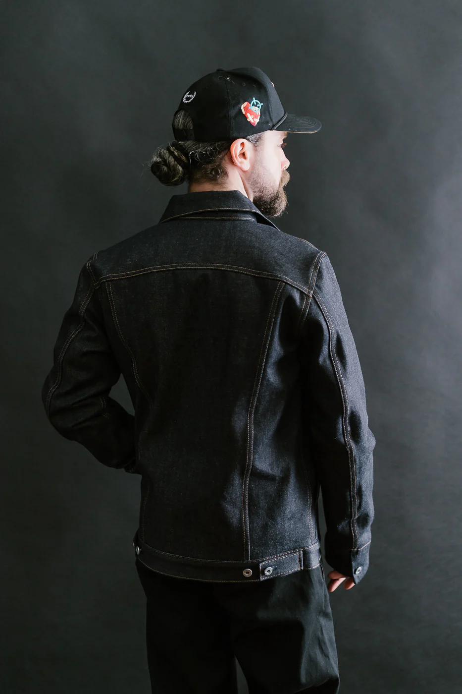 15oz Lined Selvedge Denim Supply Jacket - Indigo - Image 14