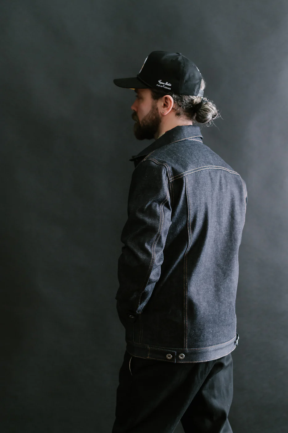 15oz Lined Selvedge Denim Supply Jacket - Indigo - Image 15