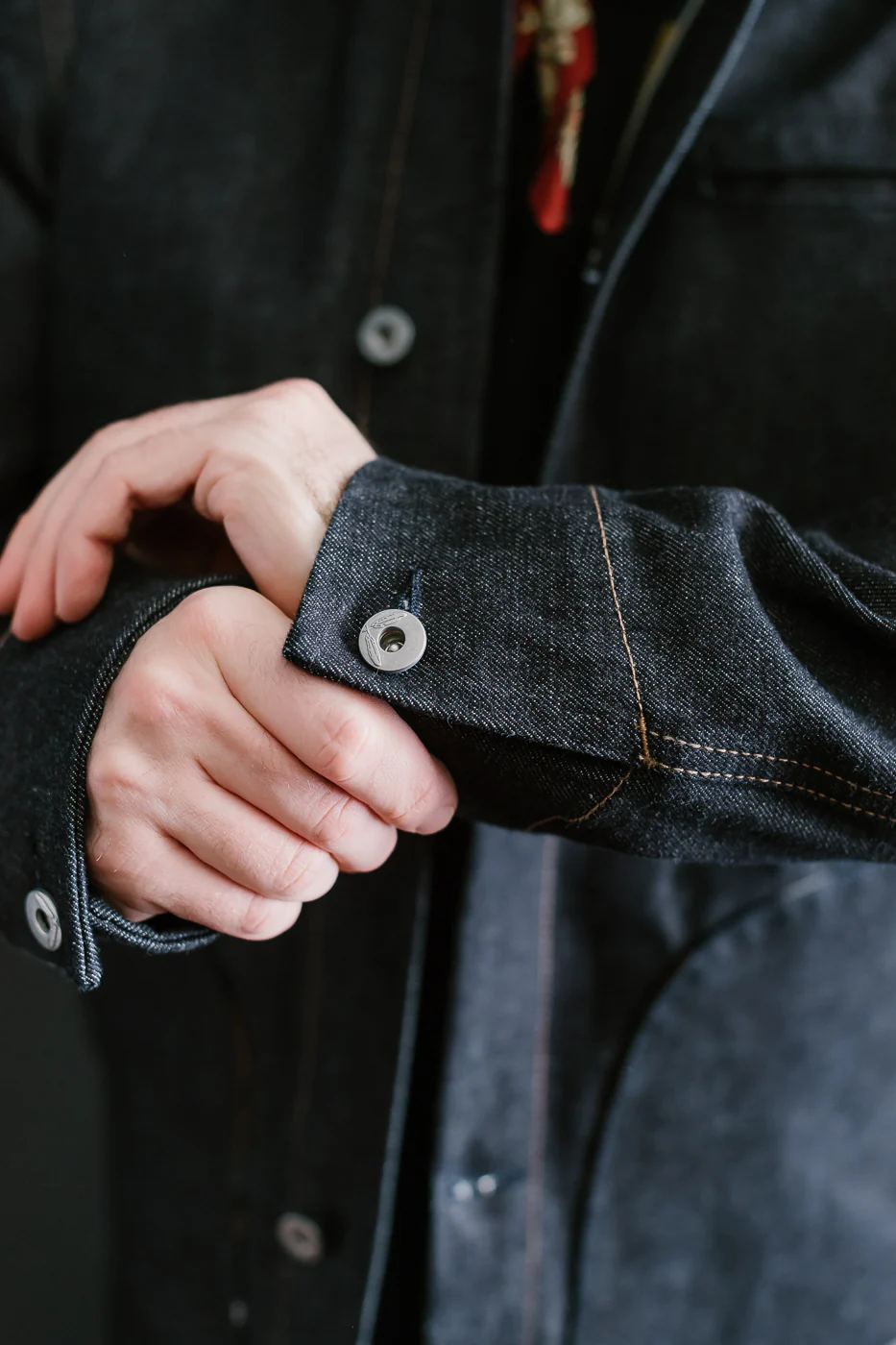 15oz Lined Selvedge Denim Supply Jacket - Indigo - Image 23