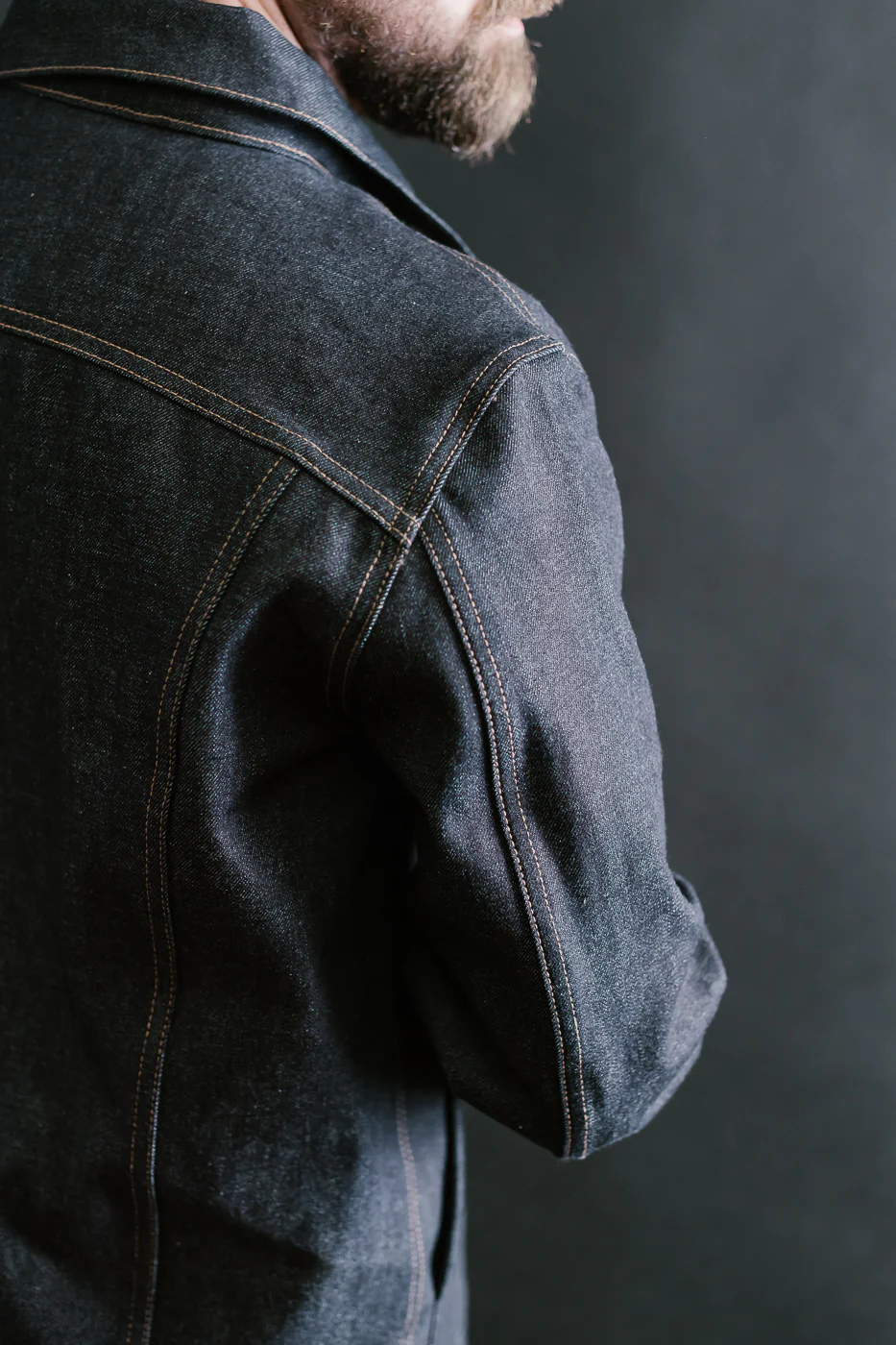 15oz Lined Selvedge Denim Supply Jacket - Indigo - Image 25