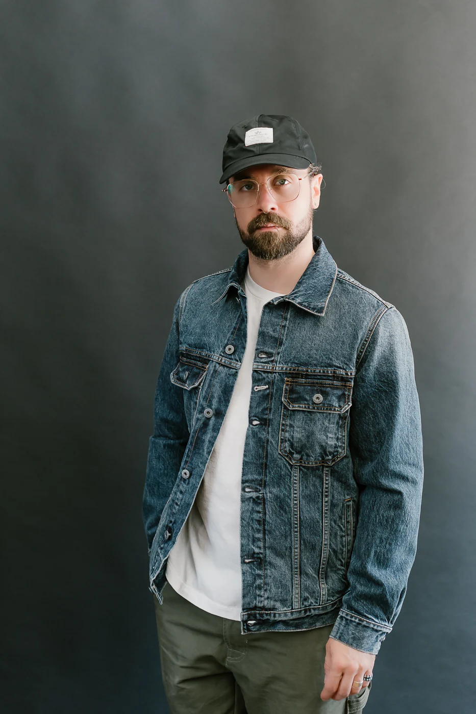 15oz - Medium Wash Indigo Selvedge Denim - Cruiser Jacket - Image 15