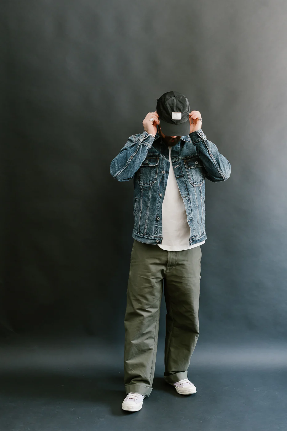 15oz - Medium Wash Indigo Selvedge Denim - Cruiser Jacket - Image 6
