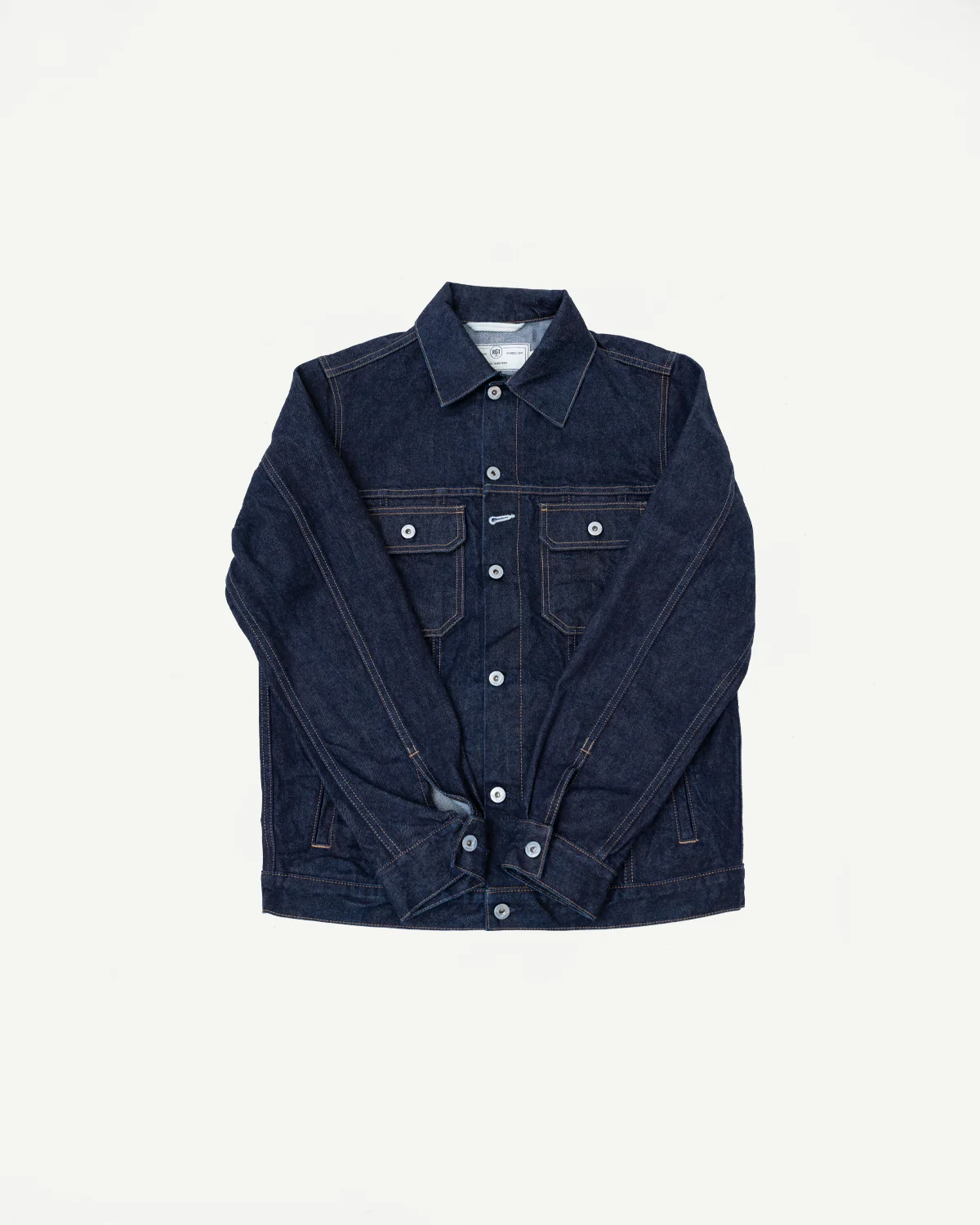 15oz - Rinsed Indigo Selvedge Denim - Cruiser Jacket