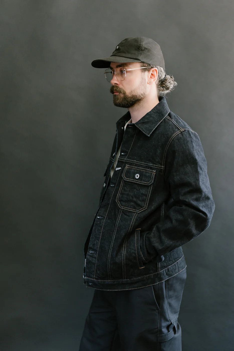 15oz - Rinsed Indigo Selvedge Denim - Cruiser Jacket - Image 10