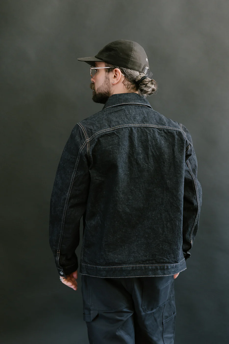 15oz - Rinsed Indigo Selvedge Denim - Cruiser Jacket - Image 11