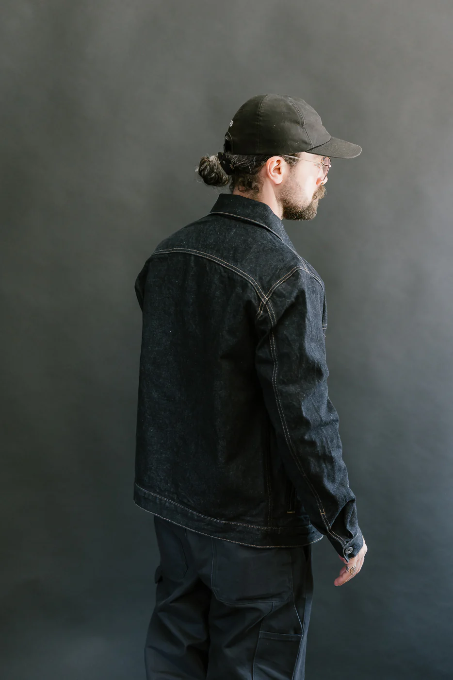 15oz - Rinsed Indigo Selvedge Denim - Cruiser Jacket - Image 12