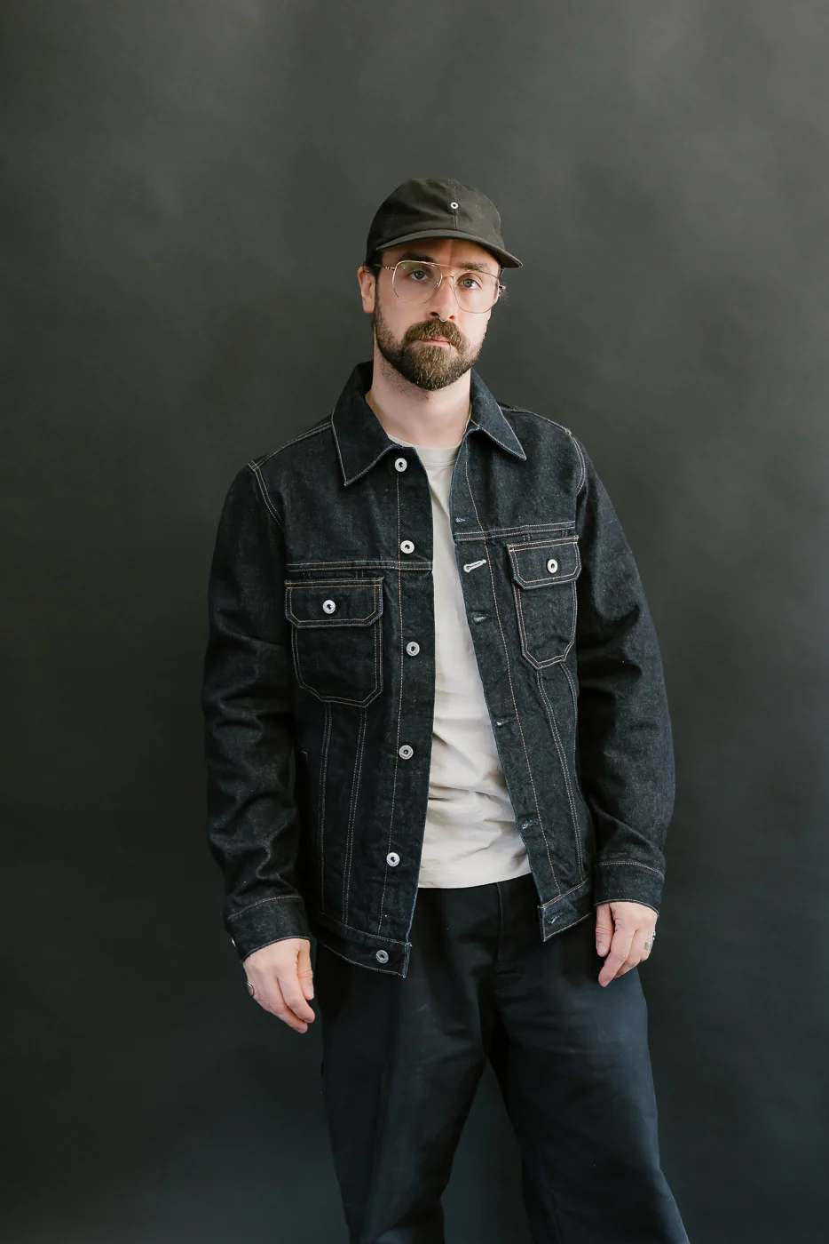 15oz - Rinsed Indigo Selvedge Denim - Cruiser Jacket - Image 14
