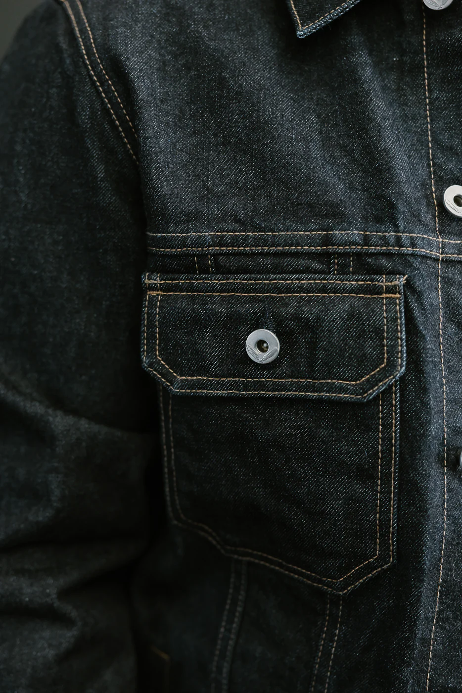 15oz - Rinsed Indigo Selvedge Denim - Cruiser Jacket - Image 16