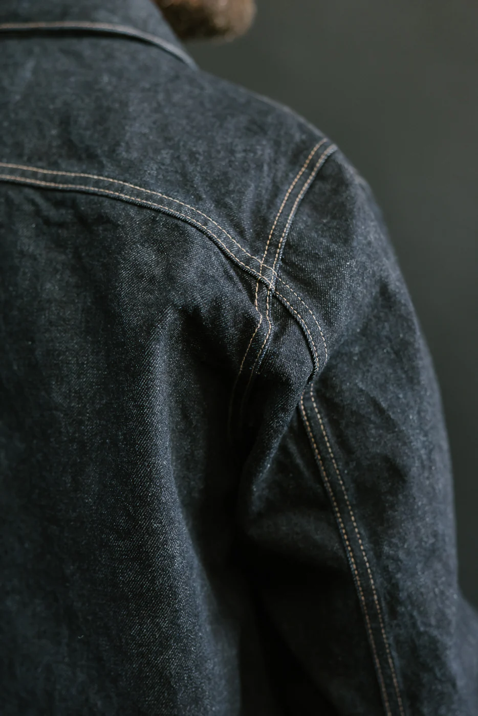 15oz - Rinsed Indigo Selvedge Denim - Cruiser Jacket - Image 20