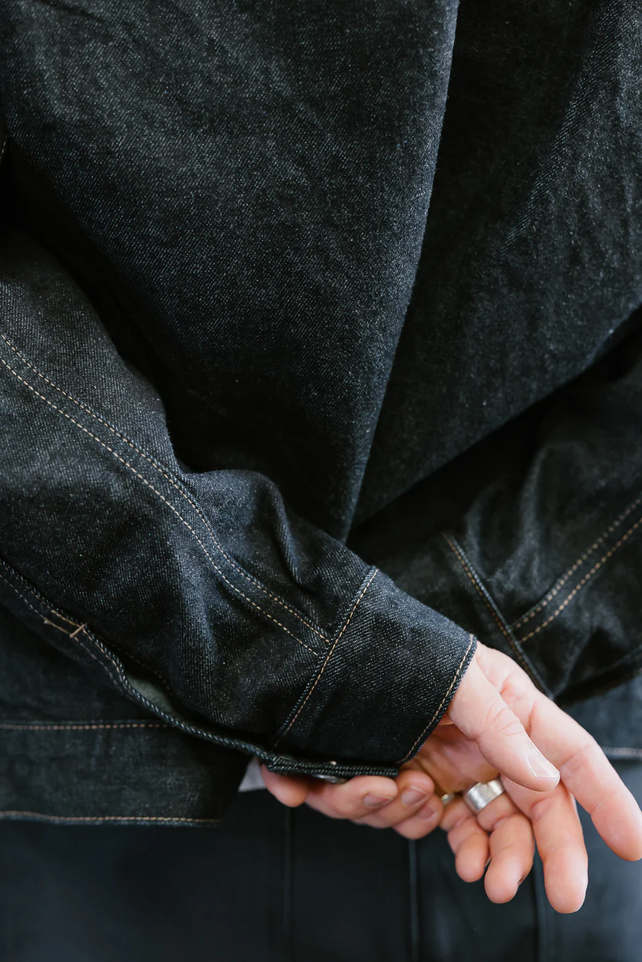 15oz - Rinsed Indigo Selvedge Denim - Cruiser Jacket - Image 21