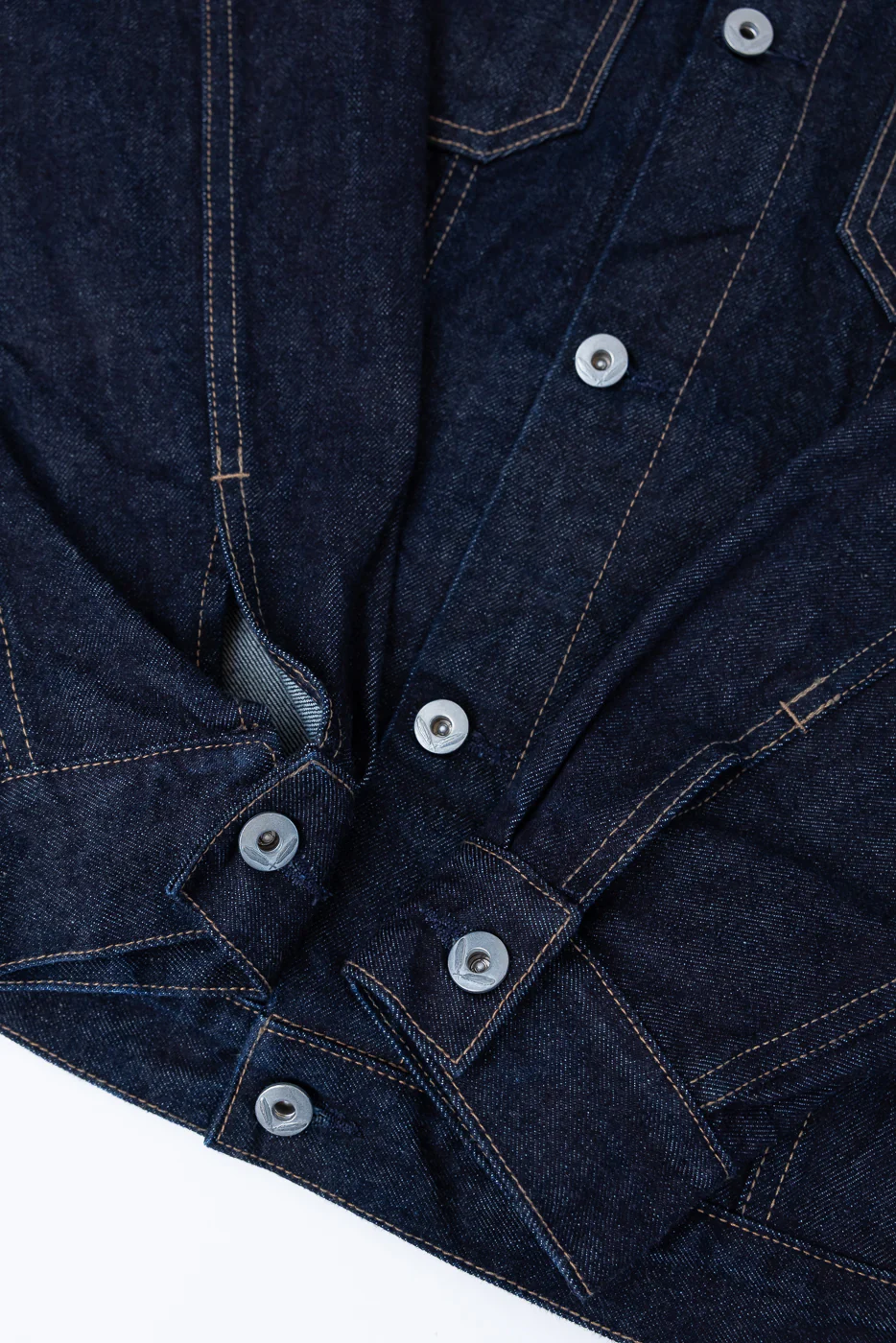 15oz - Rinsed Indigo Selvedge Denim - Cruiser Jacket - Image 4