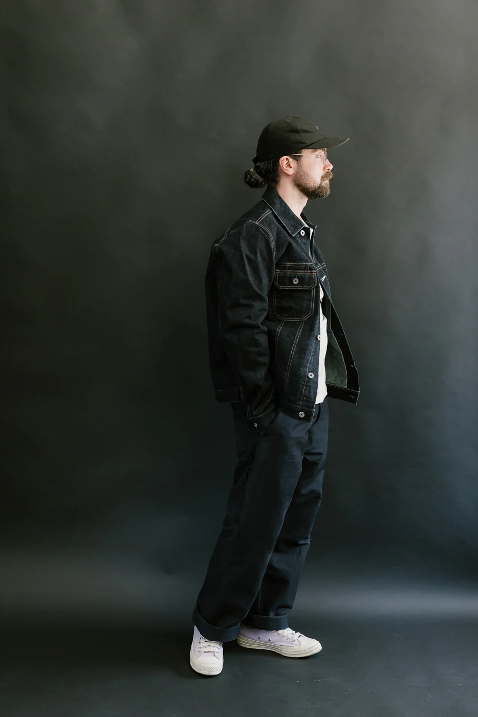 15oz - Rinsed Indigo Selvedge Denim - Cruiser Jacket - Image 7