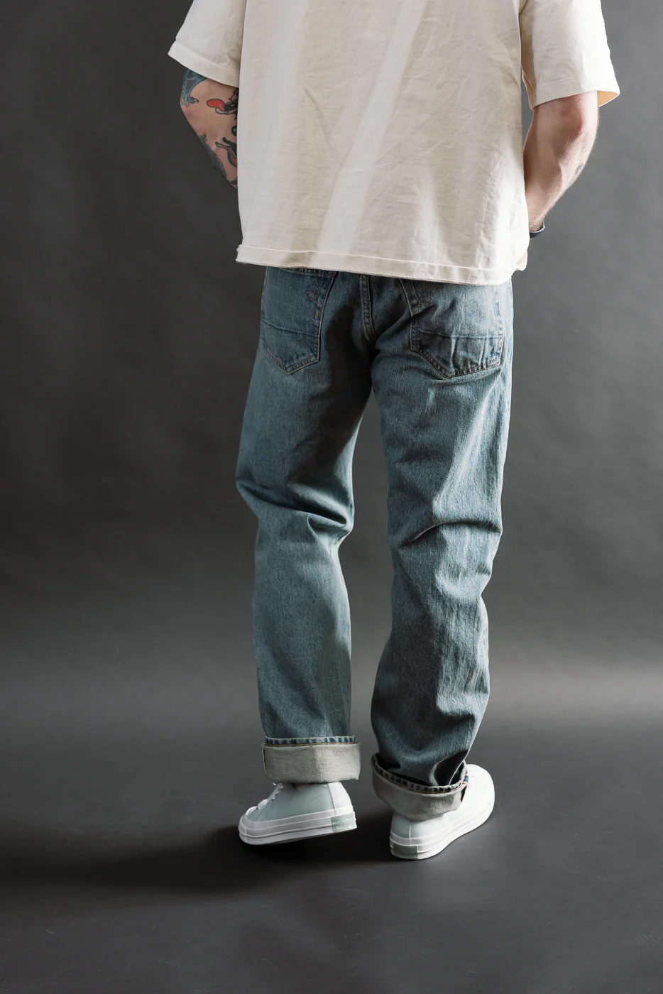 15oz - River Washed Selvedge Stanton Jeans - Indigo - Image 13