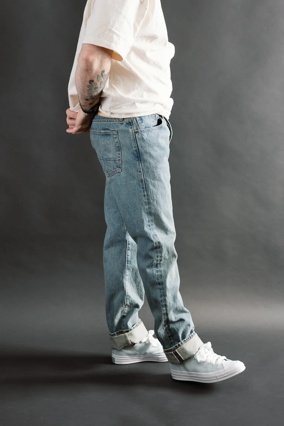15oz - River Washed Selvedge Stanton Jeans - Indigo - Image 14