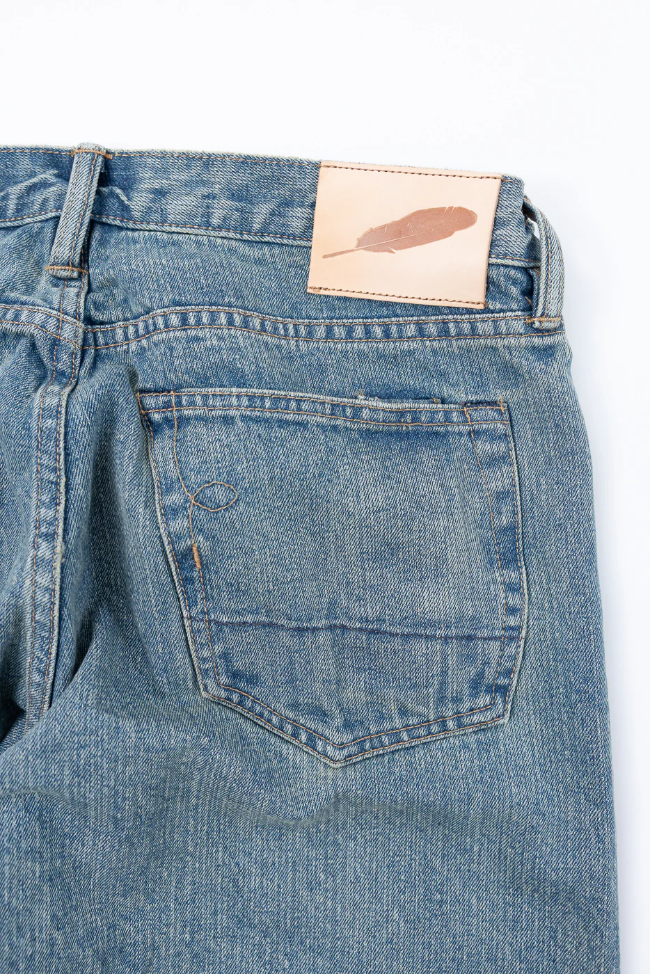15oz - River Washed Selvedge Stanton Jeans - Indigo - Image 2