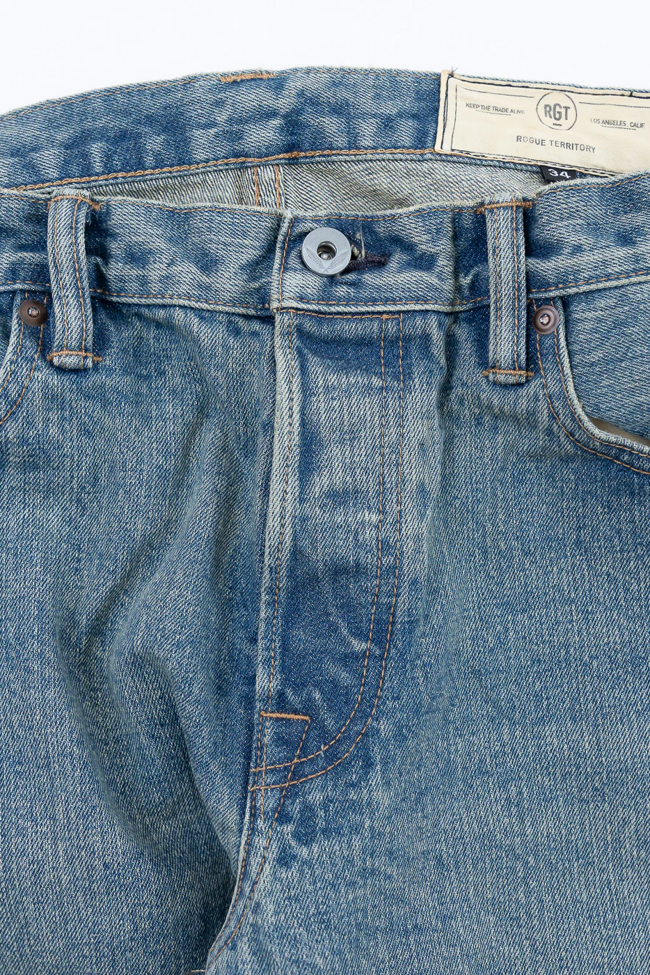 15oz - River Washed Selvedge Stanton Jeans - Indigo - Image 3