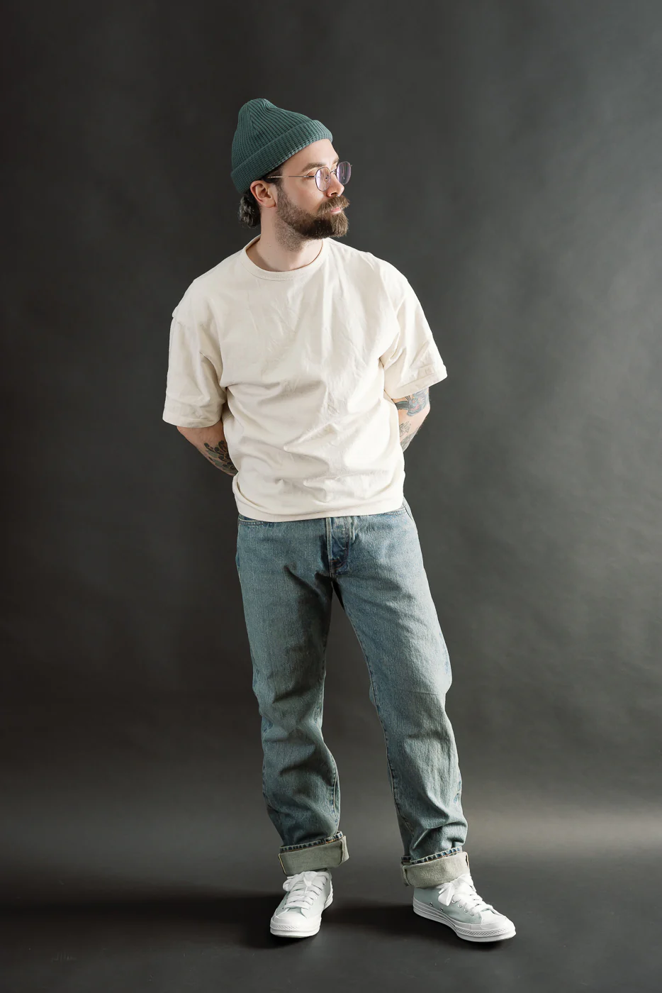 15oz - River Washed Selvedge Stanton Jeans - Indigo - Image 7